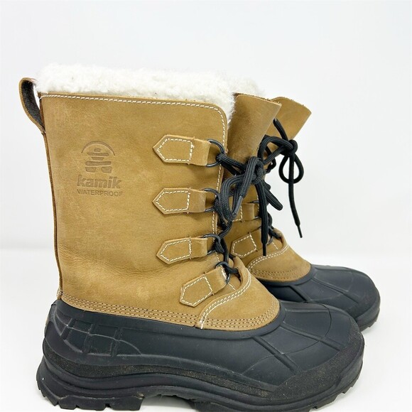 Kamik Alborg Men\'s Snow Boots Brown Waterproof Insulated Lace Up Winter Size 10 main image 10